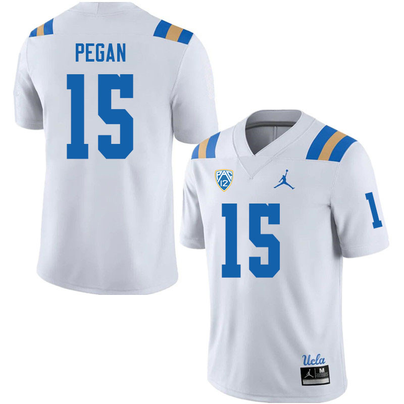 Jordan Brand Men-Youth #15 Braden Pegan UCLA Bruins College Football Jerseys Sale-White